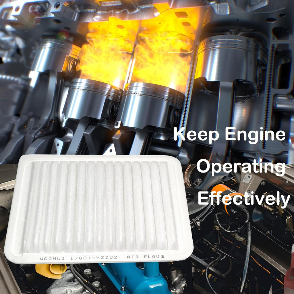Engine Air Filter & Cabin Air Filter Kit Compatible with Camry 2007-2017 Gas and Venza 2009-2017 Gas, Replaces#
