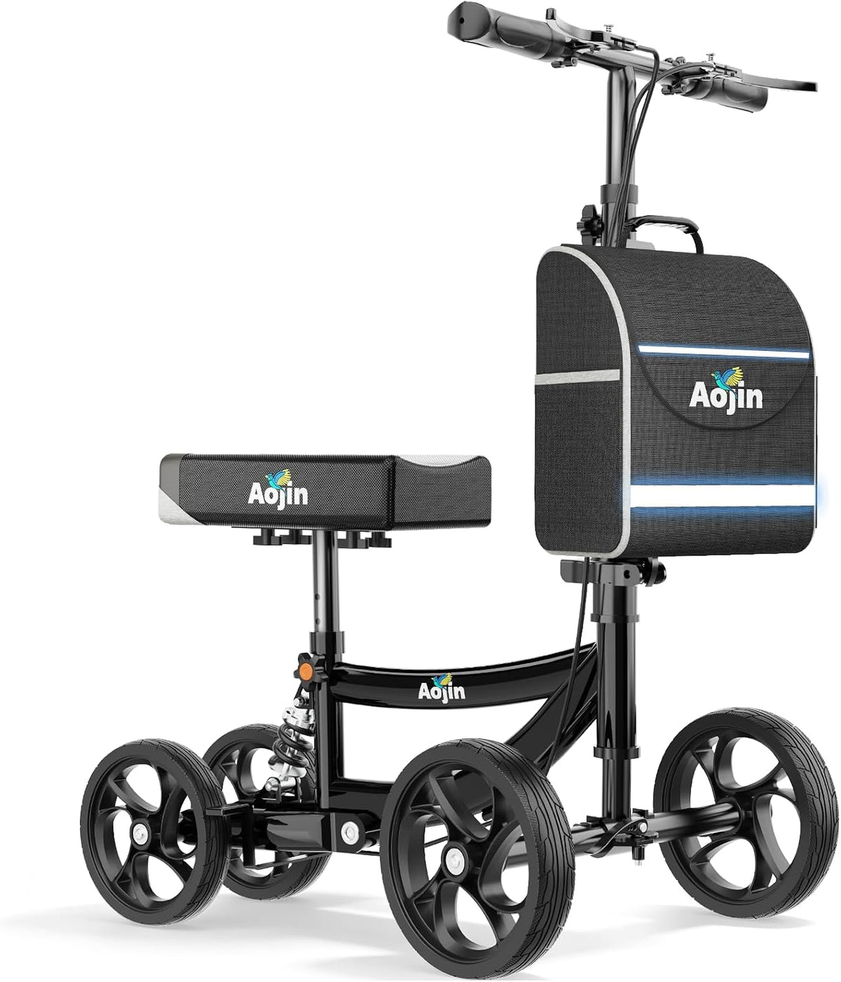 Knee Scooter for Adults for Foot Injuries, Storage Bag, 8'' Wheels