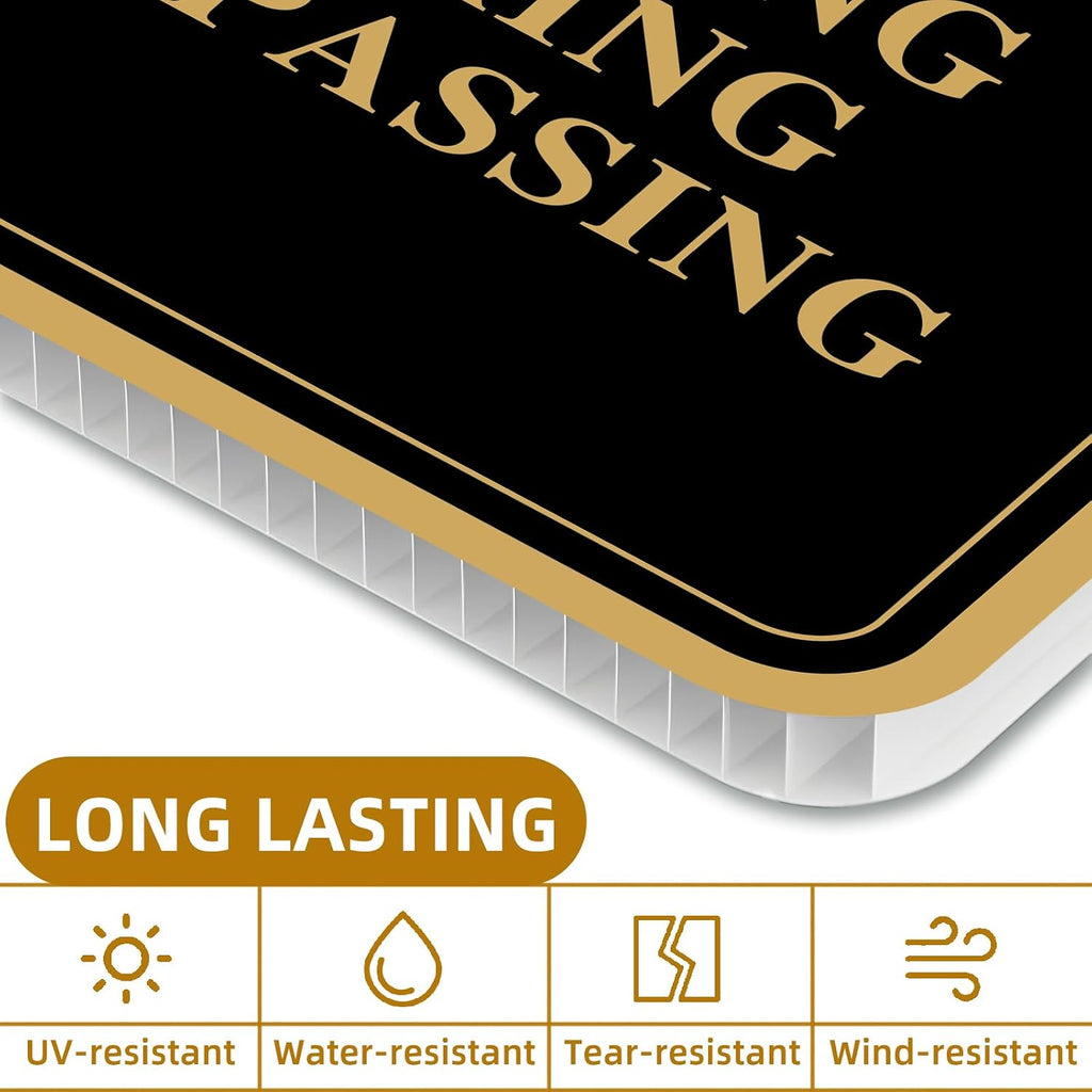 No Trespassing Signs Private Property, 2-Pcs 12"x12" H-Stake 2-Sided | UV high-definition print, weatherproof. This