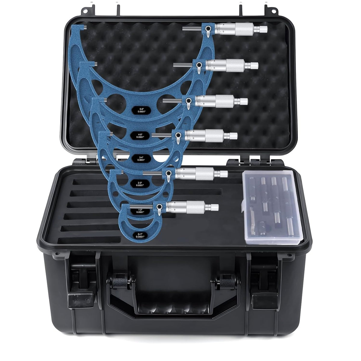 HDLNKAK Outside Micrometer 0-6", 0.0001" Graduation Micrometer Set