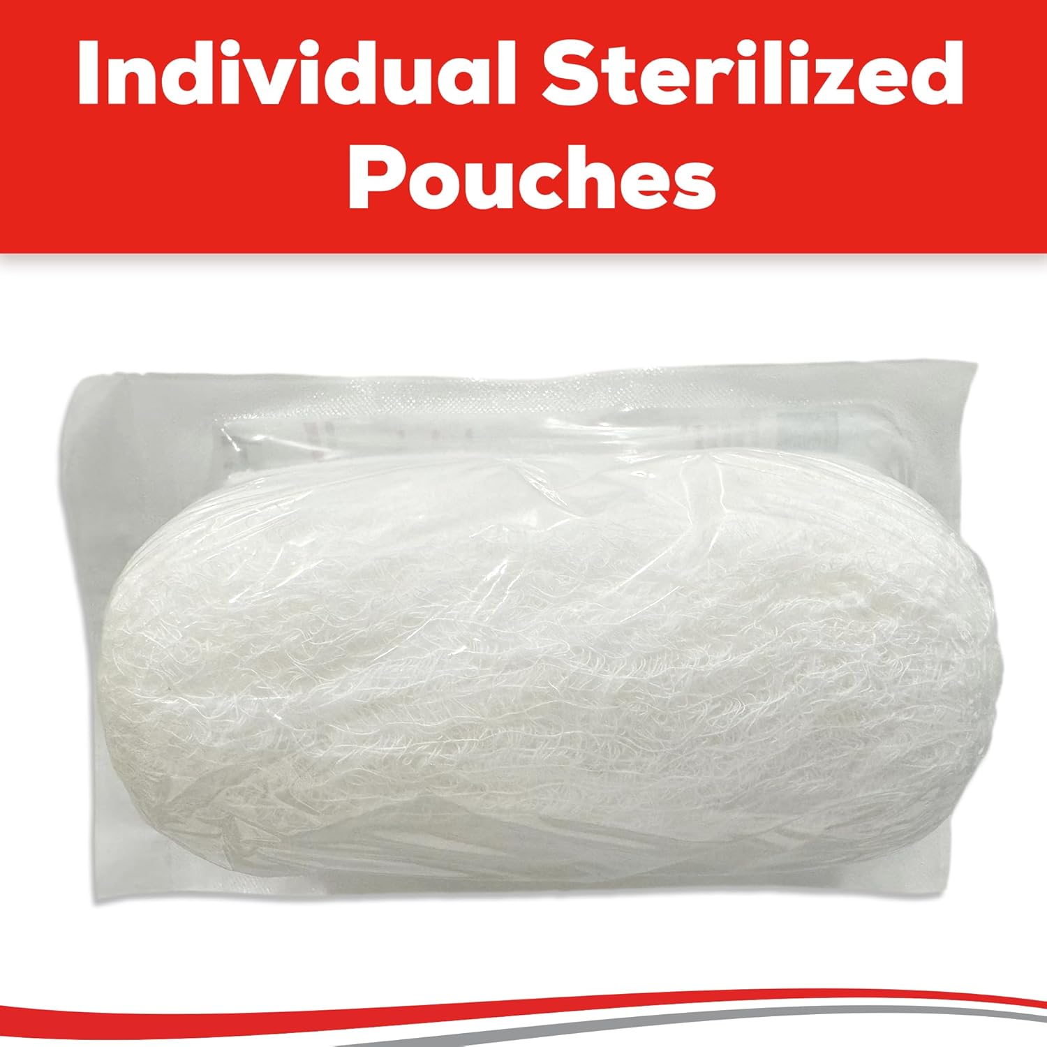 Kerlix Type Gauze Bandage Rolls - 4 ½ in x 4.1 Yds, 6 Ply - 24 Single Sterile Pocuhes - Extra Absorbency, Latex Free