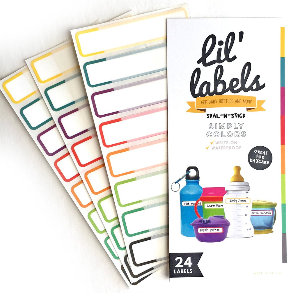 Bottle Labels, Food Pantry Label, Write-On, Self-Laminating, Waterproof Kids Name Labels for Baby Bottles for Daycare