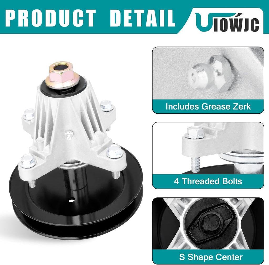42" Inch 618p09260 618 09260 Lawn Mower Spindle Assembly Fit for Troy Bilt Mustang Z42 Craftsman Z5200 Cub Cadet ZT1 ZTS1 42 Zero Turn Mower Deck Replacement Parts 618-09260 61809260 (2 Pack)