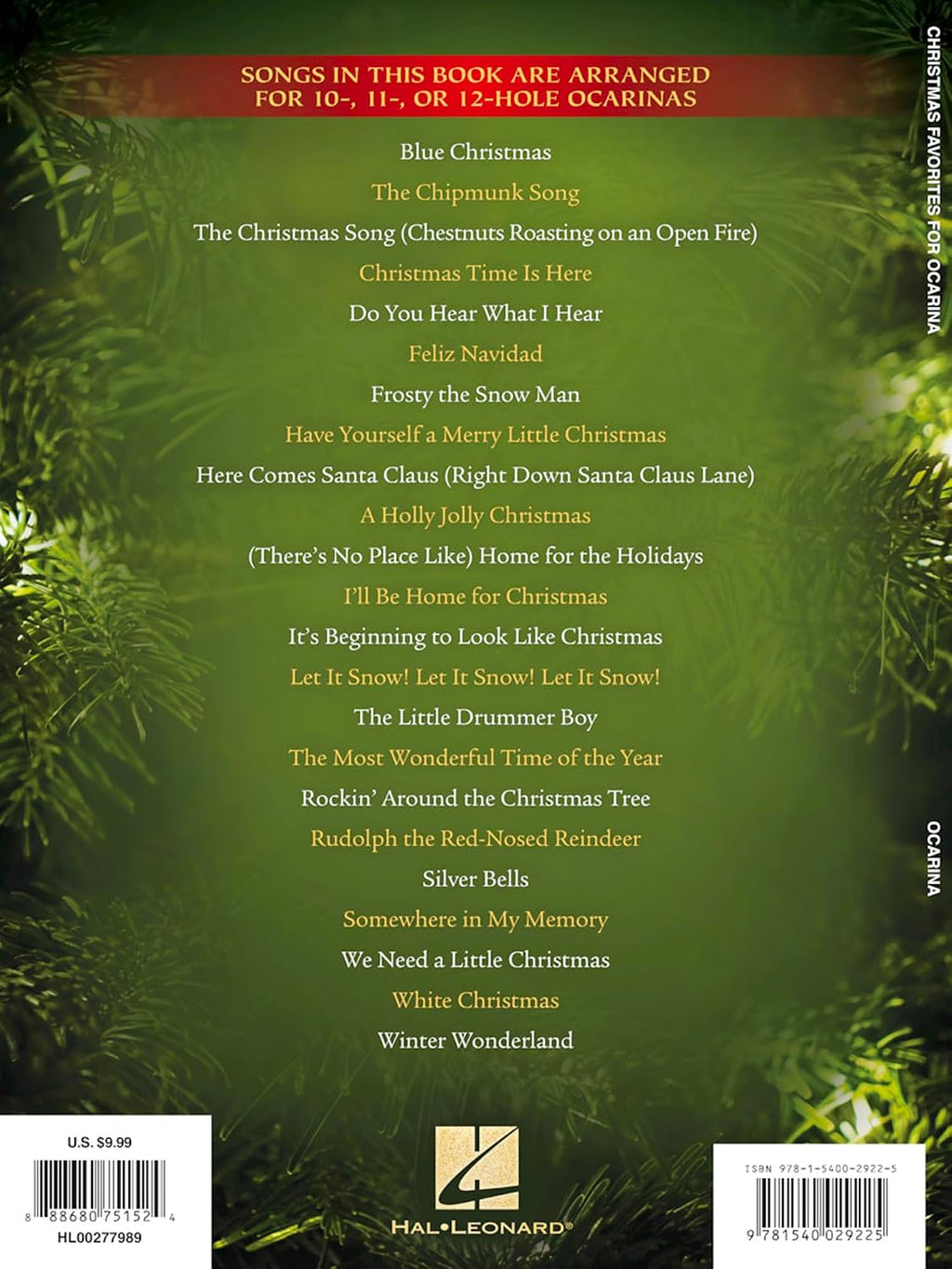Christmas Favorites for Ocarina | Holiday Sheet Music for 10, 11, or 12-Hole Ocarina | Beginner Christmas Songbook