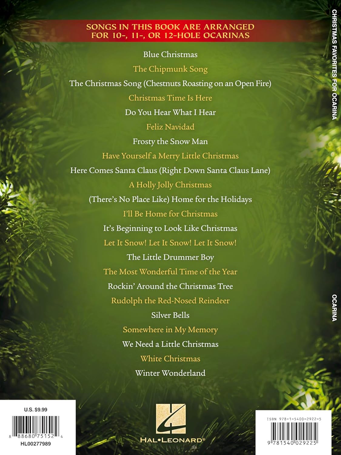 Christmas Favorites for Ocarina | Holiday Sheet Music for 10, 11, or 12-Hole Ocarina | Beginner Christmas Songbook