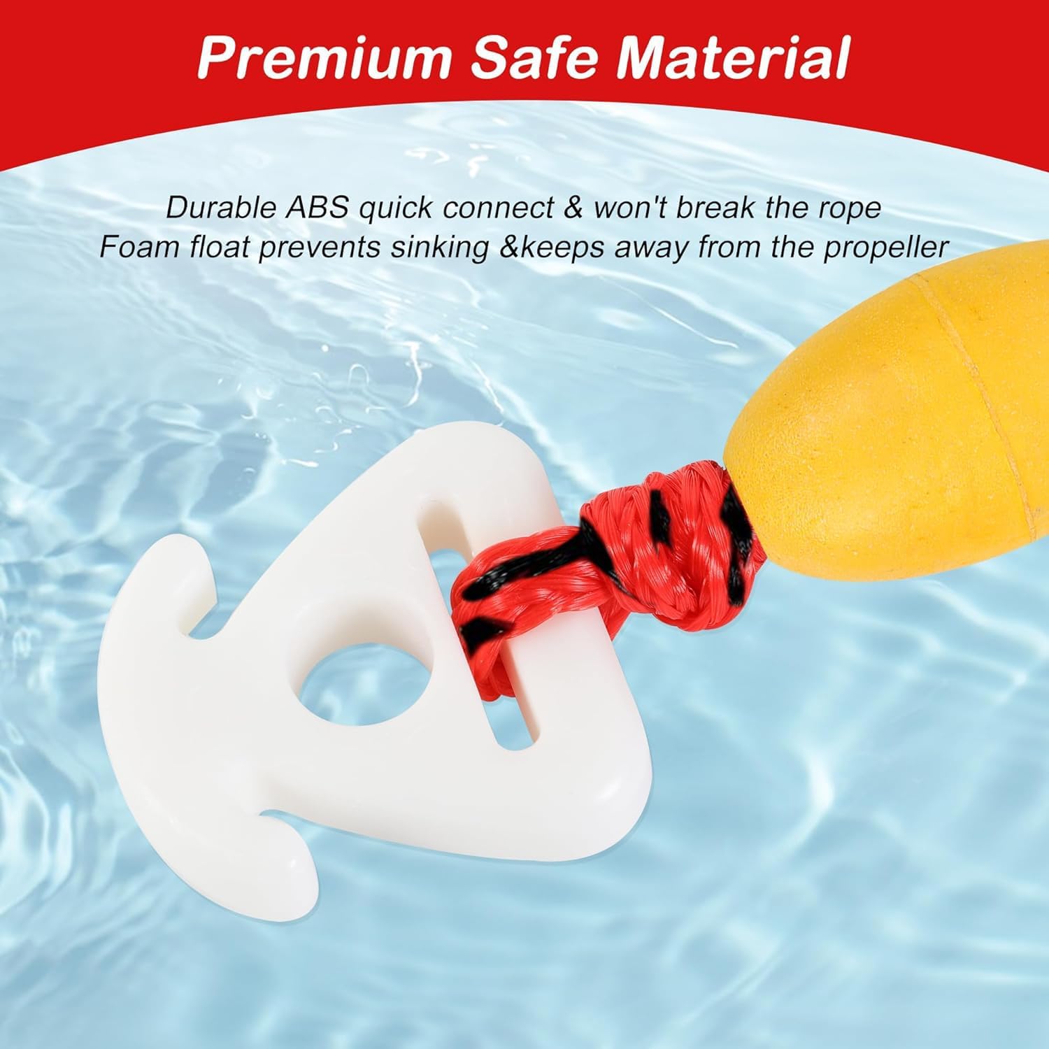 Heavy Duty Boat Tow Harness for Tubing, Watersports Self Centering Tow Rope for Tubing, Boat Tow Harness for Towing