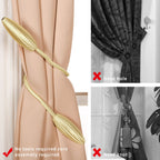 2 Pack DIY Curtain Tiebacks Clips Crystal Decorative Creative Twist Drape Tie Backs European Style Random Modelling