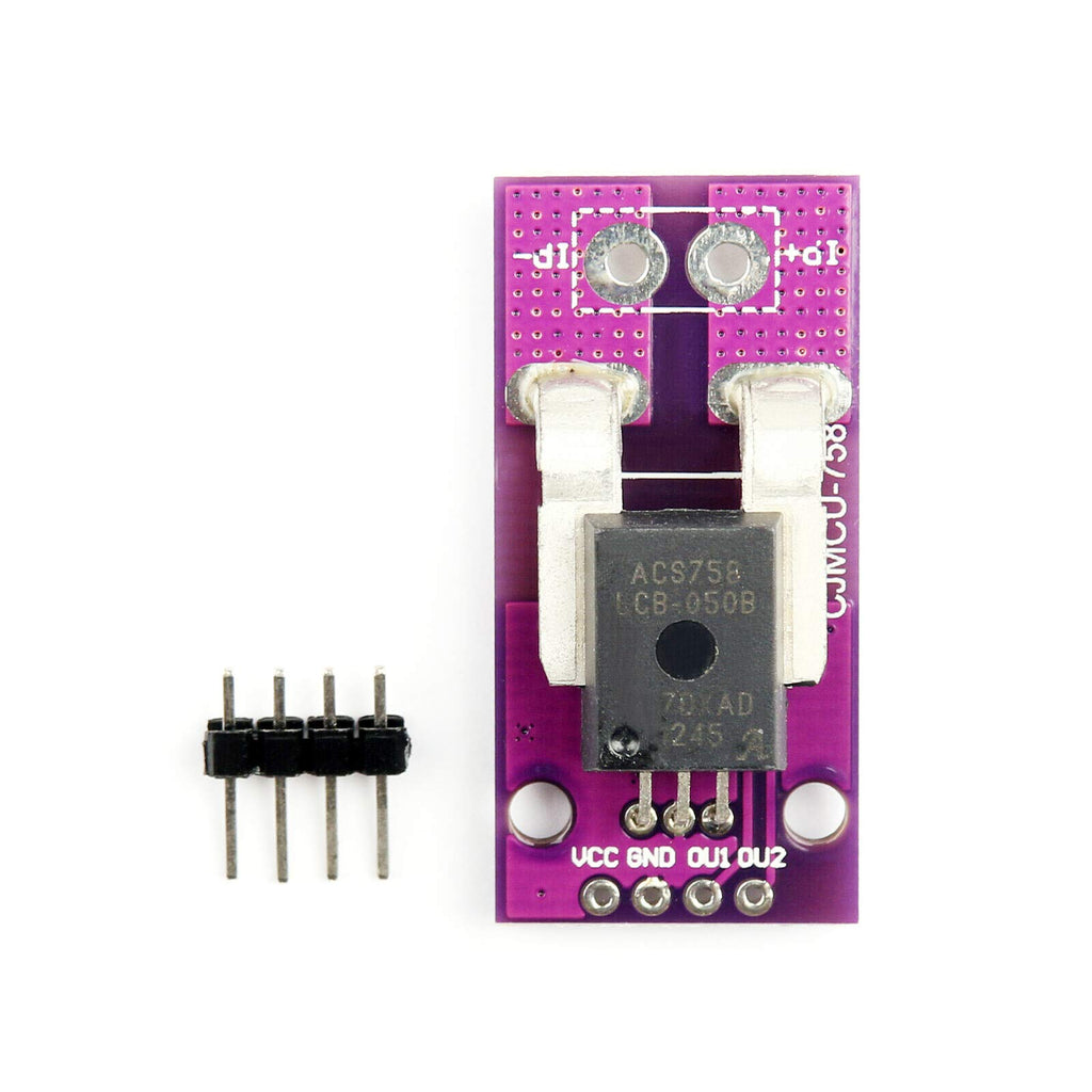 HiLetgo ACS758 ACS758LCB-050B-PFF-T 50A Linear Current Sensor ACS758LCB Current Module 120 kHz Bandwidth 3-5.5V