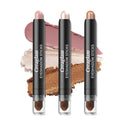 Eyeshadow Sticks 3Pcs Set, Waterproof & Crease-Proof, Easy Blend