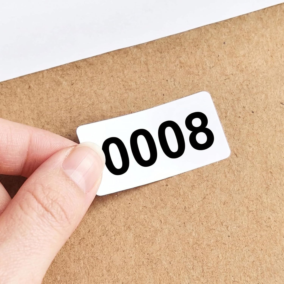 Consecutive Number Stickers 0001-1000 Inventory Label 1.6x0.8 Inch