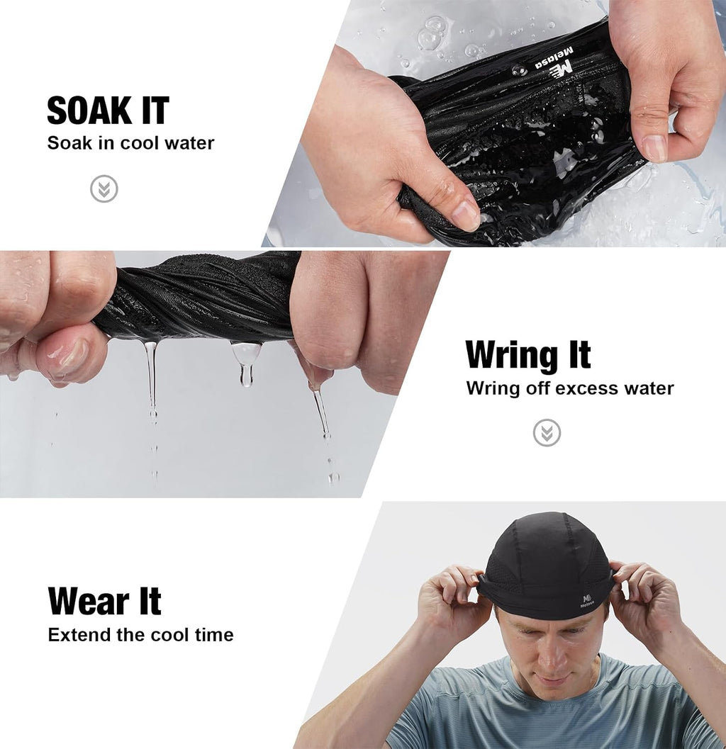 Cooling Skull Cap Breathable Sweat-Wicking Under Helmet | Lightweight, Quick-Dry, Snug Fit, No Slipping for Men Women
