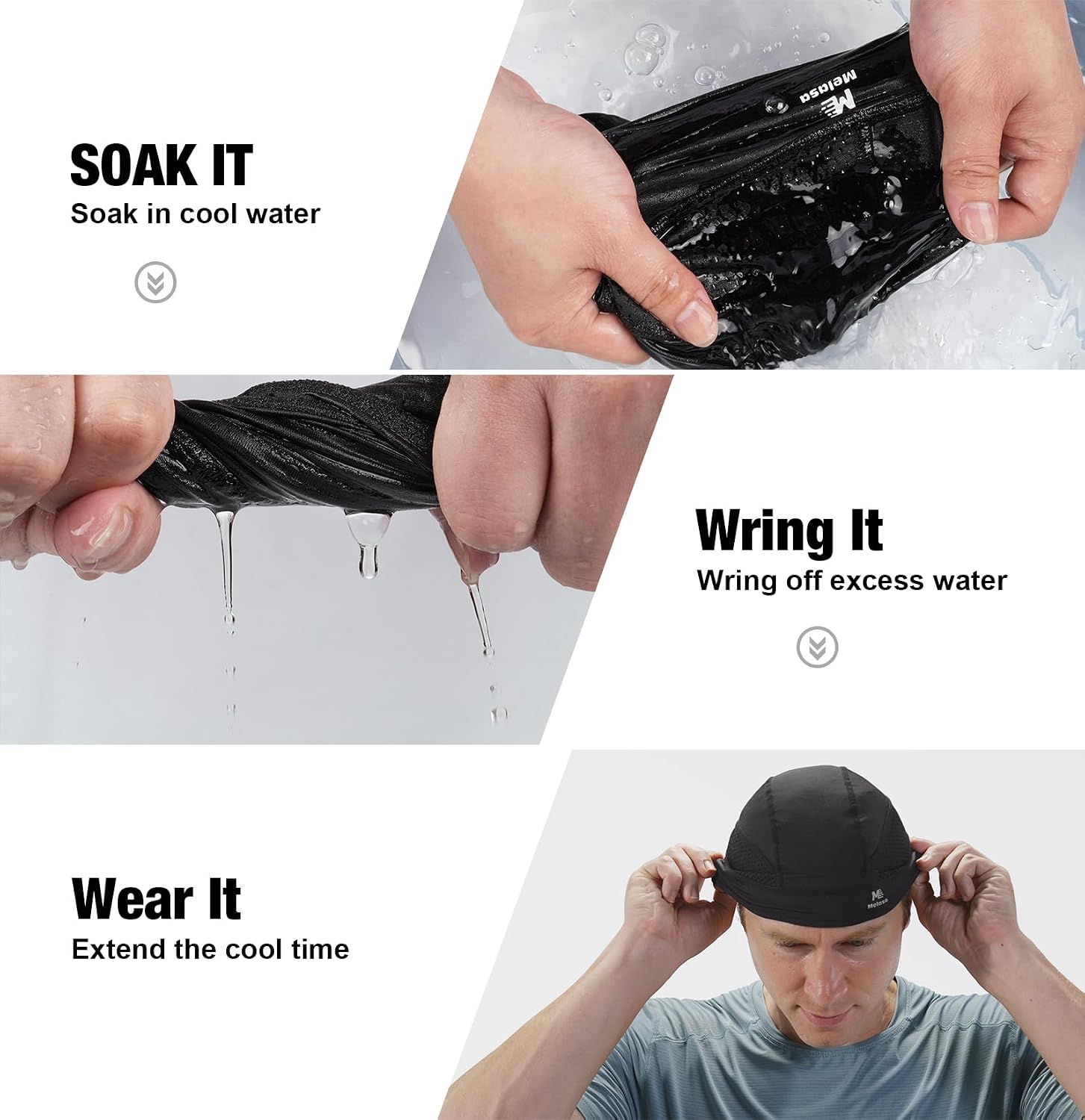 Cooling Skull Cap Breathable Sweat-Wicking Under Helmet | Lightweight, Quick-Dry, Snug Fit, No Slipping for Men Women