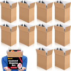 10 Pack Insulated Shipping Boxes, 9 x 5 x 6 In