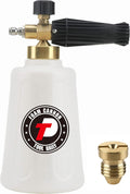 Pressure Washer Foam Cannon, Additional Orifice Nozzle 1.1mm | Adjustable Snow Foam Lance for Car Wash, 1/4 Inch