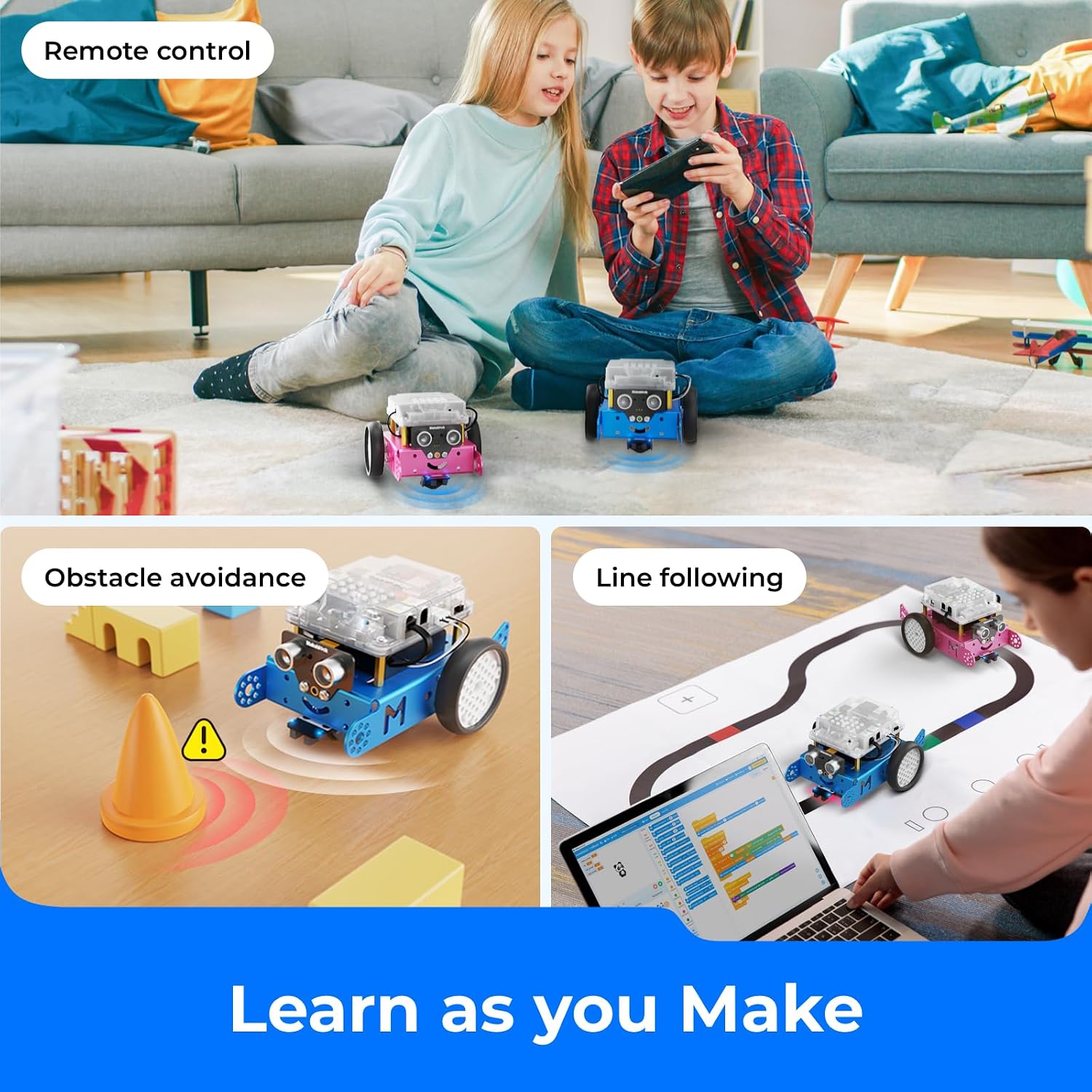 mBot Arduino Robot Kit with Scratch Coding Box for Kids Ages 8-12 | Learn to Code with Scratch & Arduino, 4