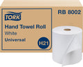Universal Hand Towel Roll White, 6 Rolls x 800 Ft, RB8002