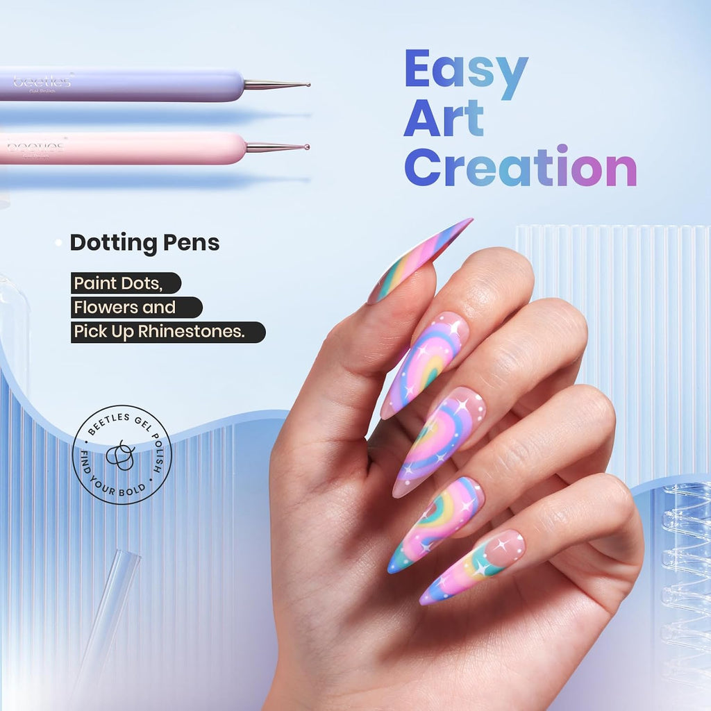 Nail Art Brushes, 6 Pcs Fingernail Art Design Pens