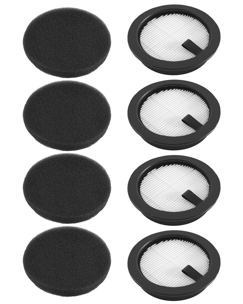 Filter Replacement Fit for Eleckeys K10 Vacuum Cleaner, 4 Pack