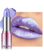Metallic Shimmer Lipstick, Glitter Lip Gloss, Waterproof Lipgloss for Women