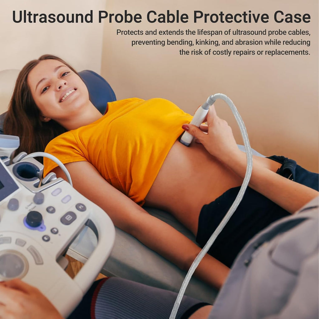 Ultrasound Probe Cable Protective Case, Durable Cover for 1/2" Circumference Cables, 23ft Length