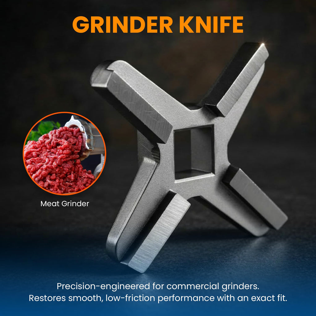National Band Saw - #32 Grinder Knife Set - MPN GK32-S-G - Raised Edge