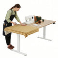 Electric Adjustable Sewing Table, 47"x24" Workbench Adjustable Height, Ergonomic Worktable for Garage, Craft Desk