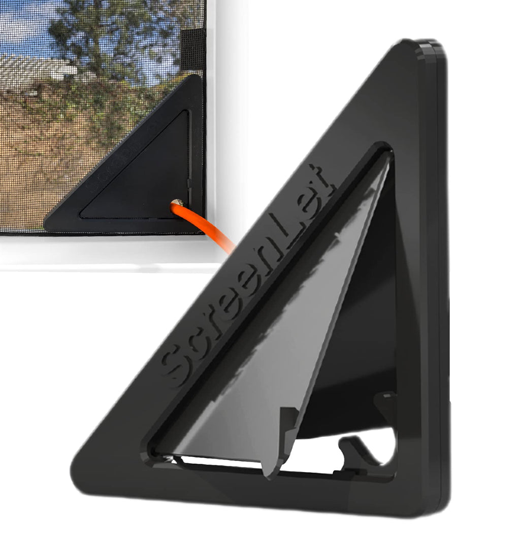 Window Screen Pass Through Attachment - Bring Inside Power Outside, Easily - Fits on Any Standard Window Screen