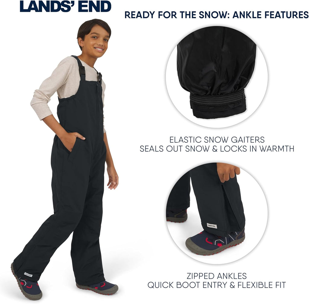 Unisex Kids Squall Waterproof Adjustable Insulated Iron Knee Snow Bib Overalls