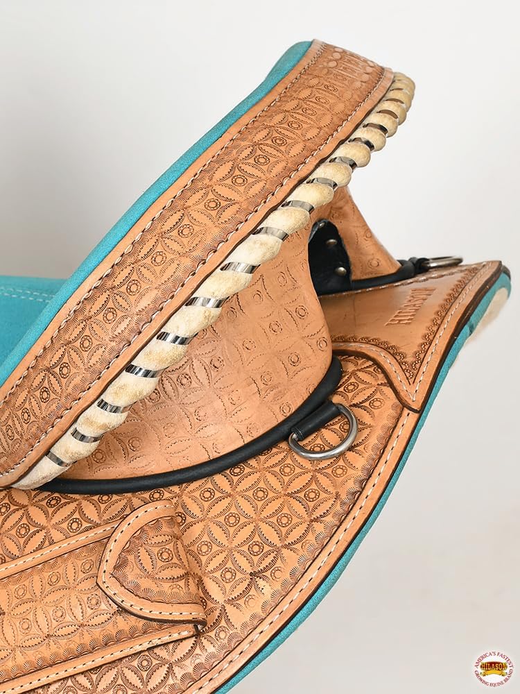 Western Barrel Saddle Treeless Oiled Leather Horse