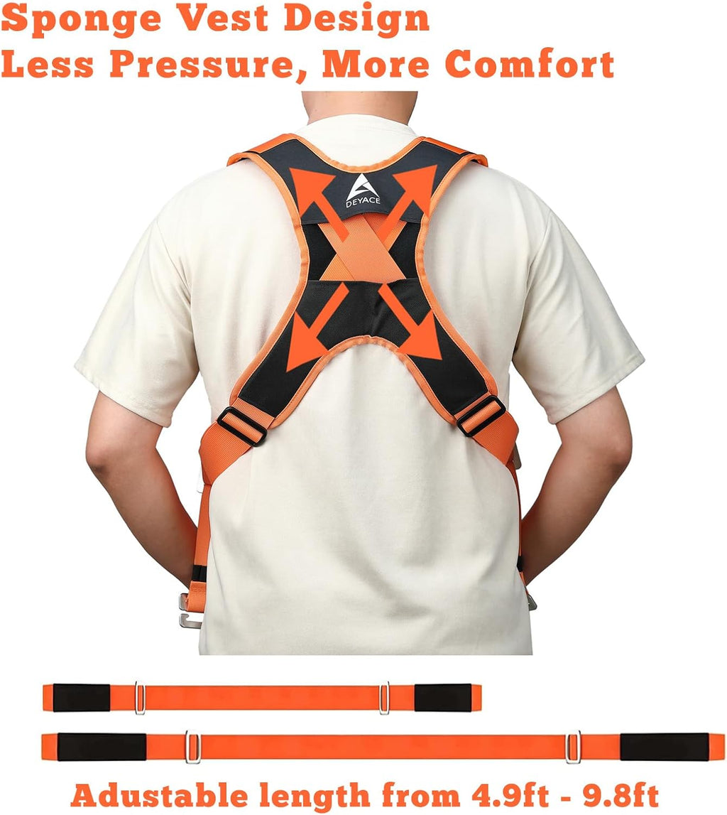 2-Person Shoulder Lifting Straps for Moving Item up to 800 lbs