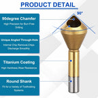 Workkyma Countersink Drill Bit Titanium Chamfer Tool 15-20mm