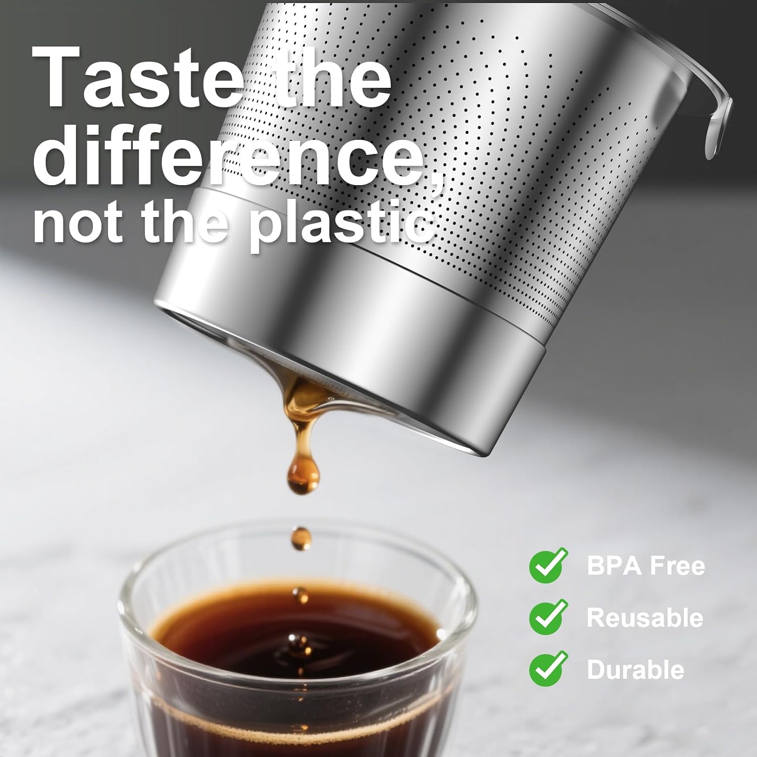 Reusable K Cups for Keurig: Full Stainless Steel Refillable K Cups, Reusable Coffee Filter for Keurig 1.0 Coffee