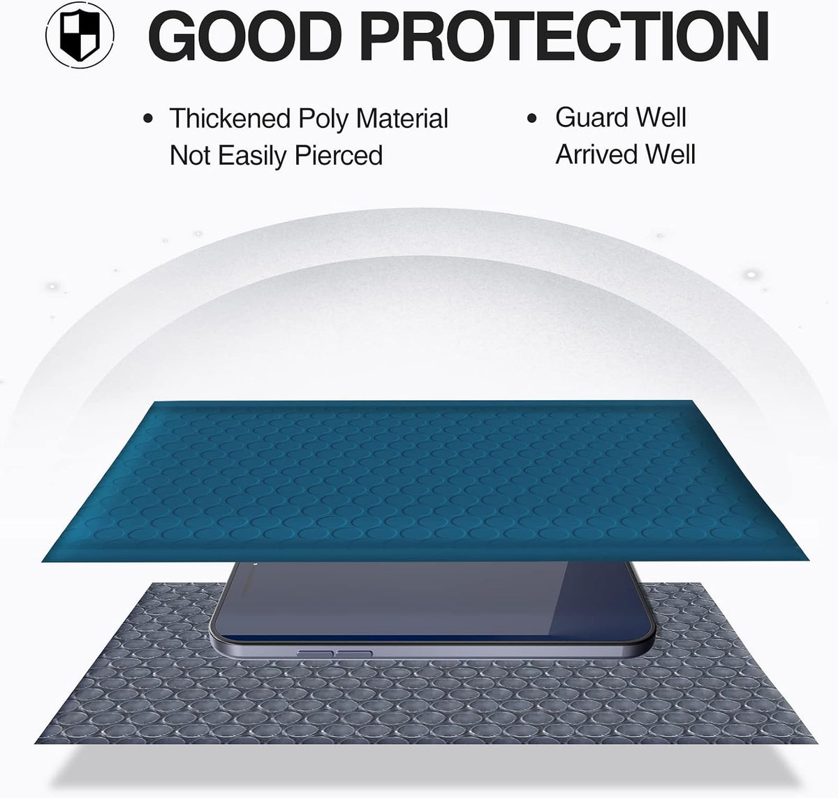 Bubble Mailers 4x8 Inch Navy Blue 100 Pack Poly Padded Envelopes Small Business Mailing Packages Opaque Self Seal