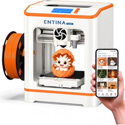 Tina2C 3D Printer for Beginners & Kids, Fully Assembled Mini 3D Printer, 5-Minute Setup, Auto Leveling, WiFi & App
