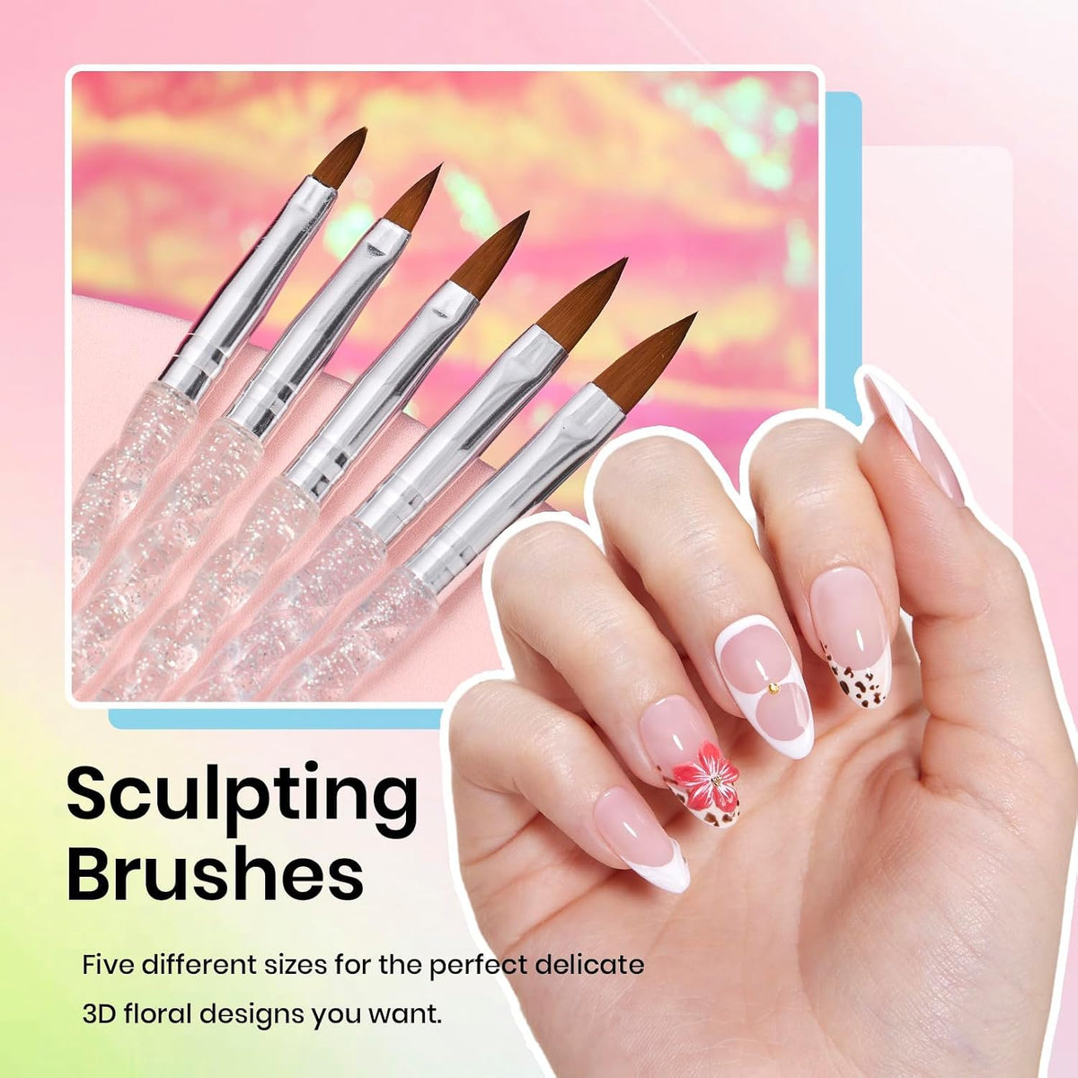 Beetles 31pcs Nail Art Brushes, Dotting Tools, Nail Art Pens, Dust Brush