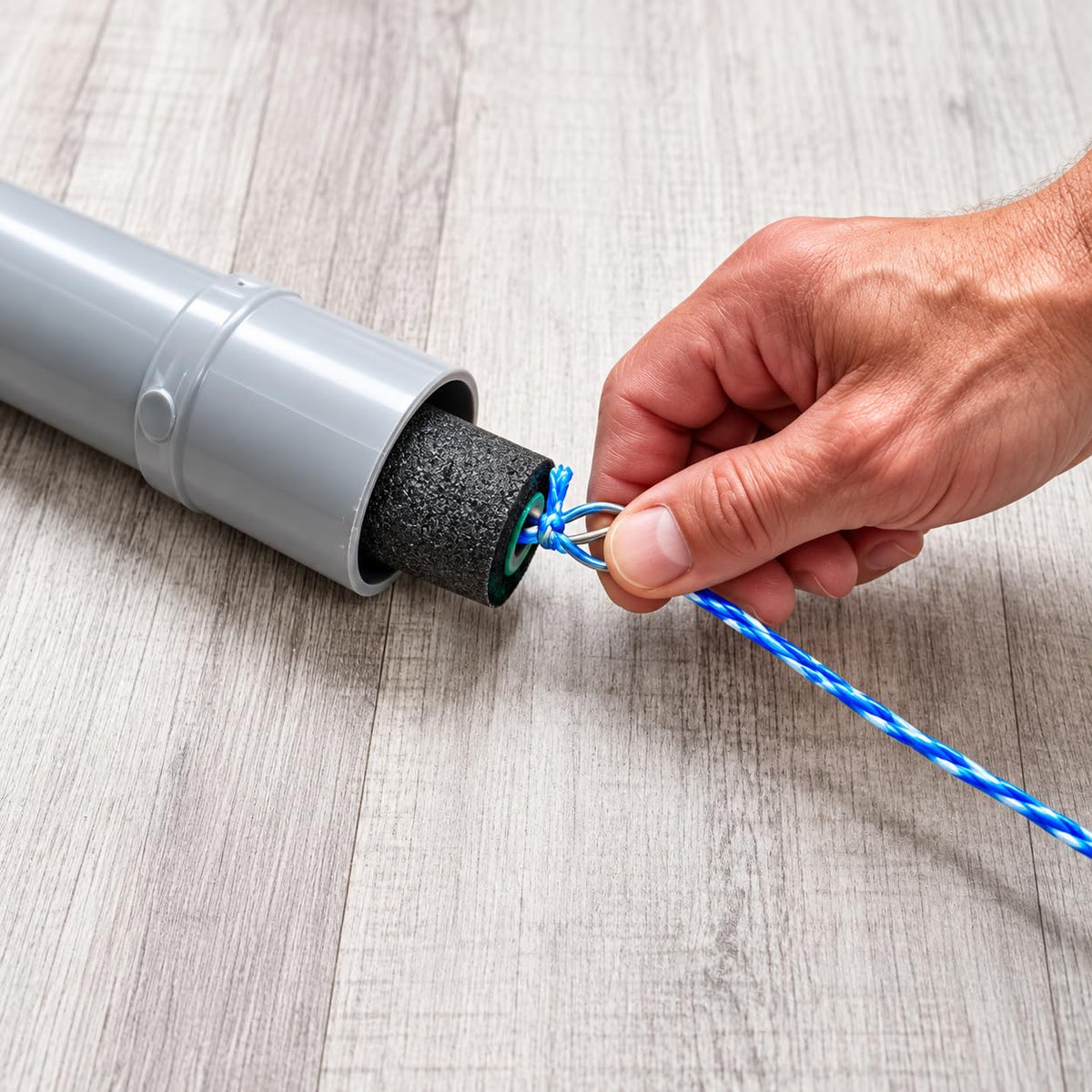 ATERET High-Strength 210 lb Polypropylene Pull Line – 500ft Durable Blue Tracer Rope for Easy Pulling, Rigging & Electrical Applications