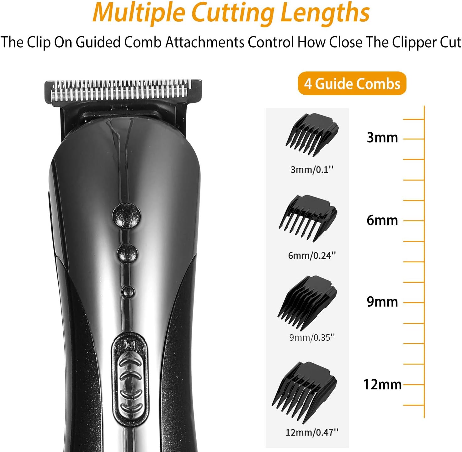 All-in-1 Multi Grooming Kit for Men, Cordless/Rechargeable Electric Hair Clippers, Beard & Mustache Trimmer