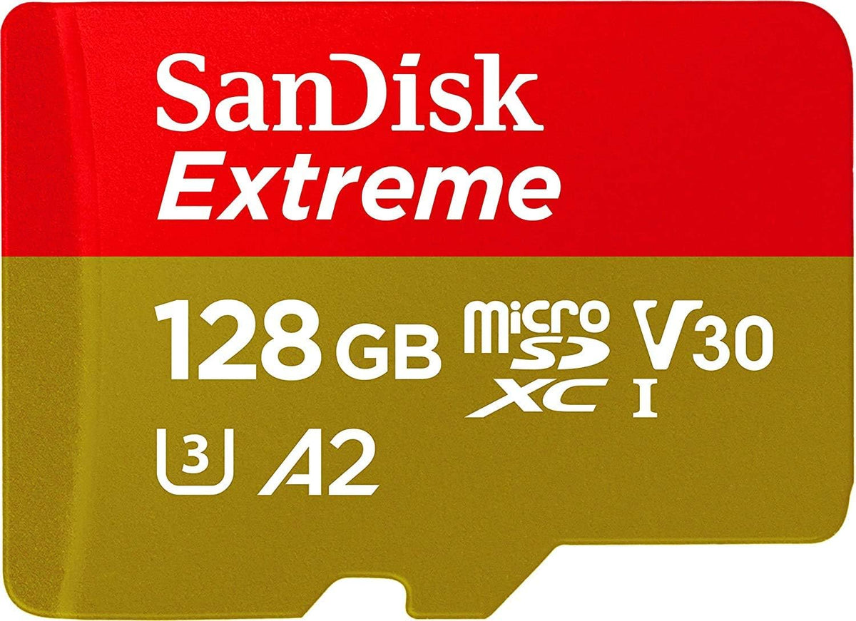 128GB Extreme for Mobile Gaming microSD UHS-I Card - C10, U3, V30, 4K, A2, Micro SD - SDSQXA1-128G-GN6GN