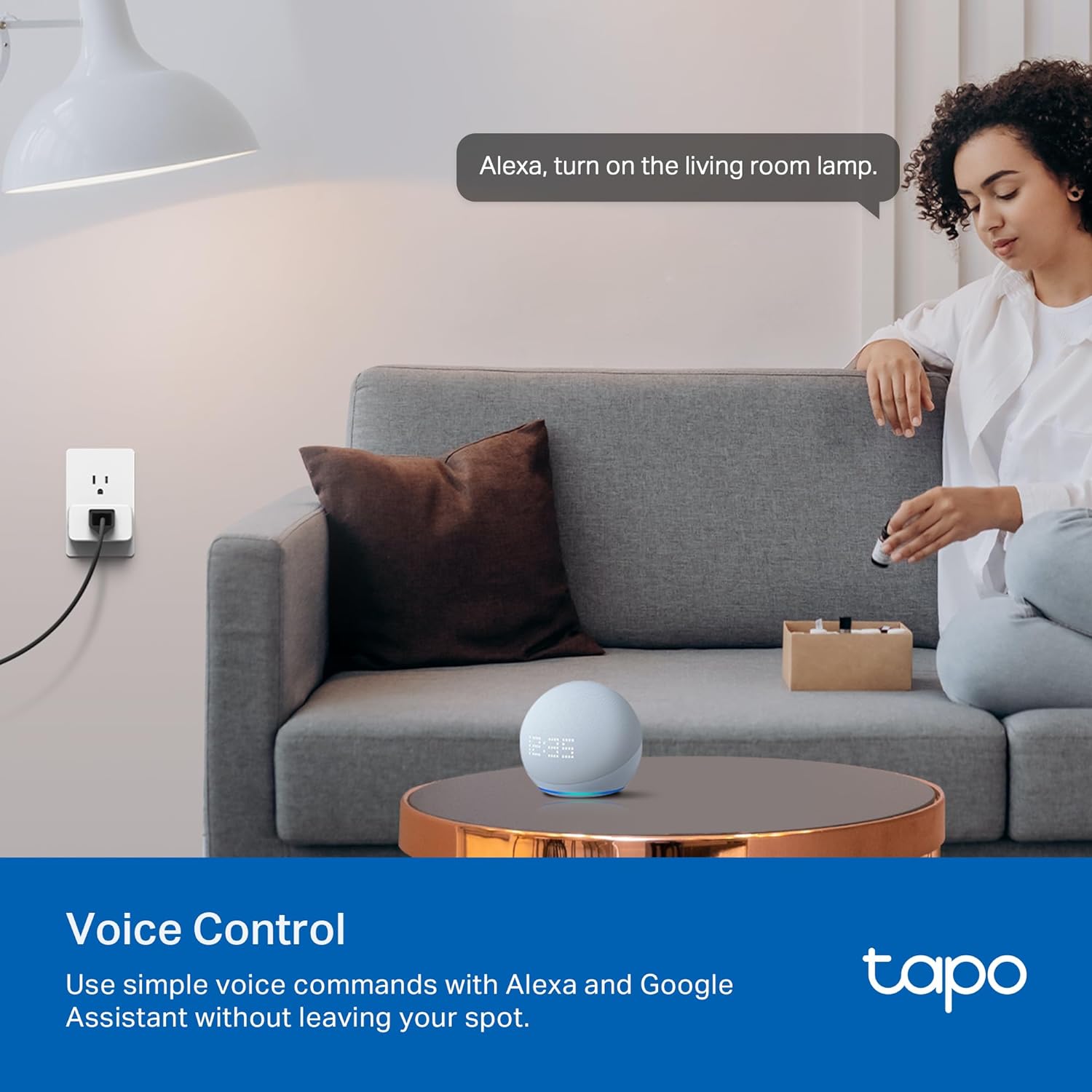 TP-Link 𝗧𝗮𝗽𝗼 Smart Plug Wi-Fi Mini, Energy Monitoring, Compatible with Alexa & Google Home & Samsung SmartThings