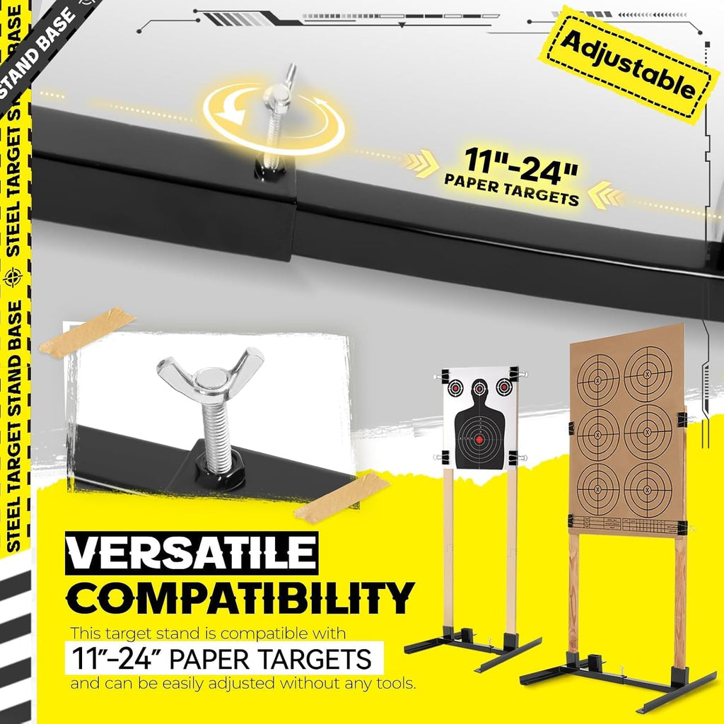 Adjustable Target Stand Base H-Shape Shooting Stands Outdoor Shooting Range Practice