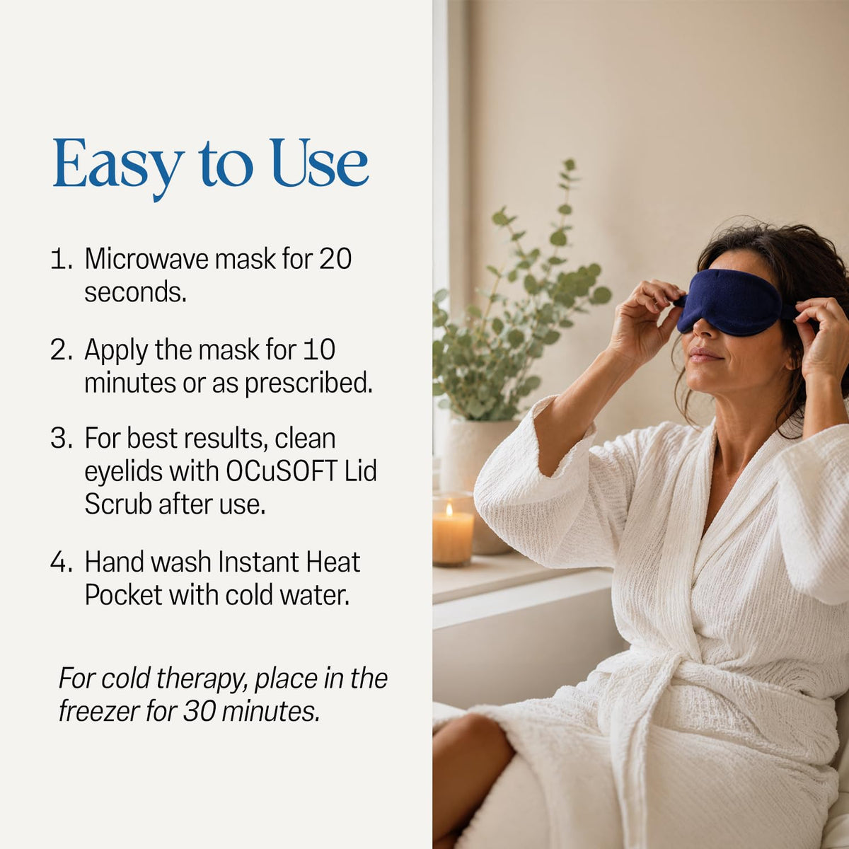 Dry Eye Mask Premium for Tired Eyes – 1 Instant Heat Diffusing Mask