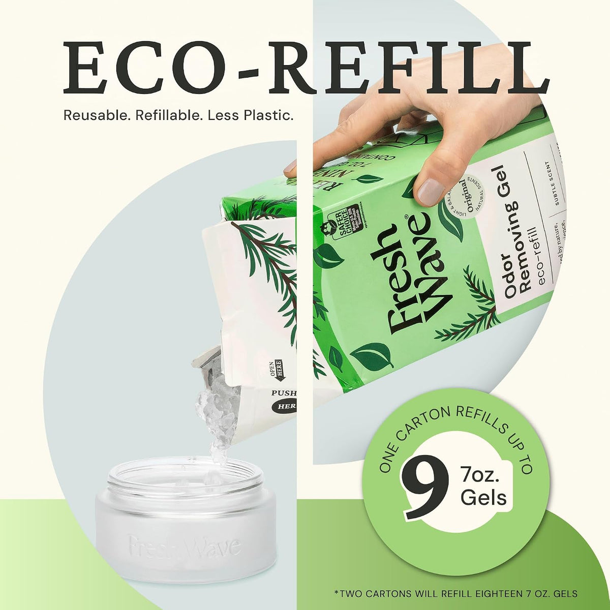 Odor Eliminator Gel Refill, 63 oz Original