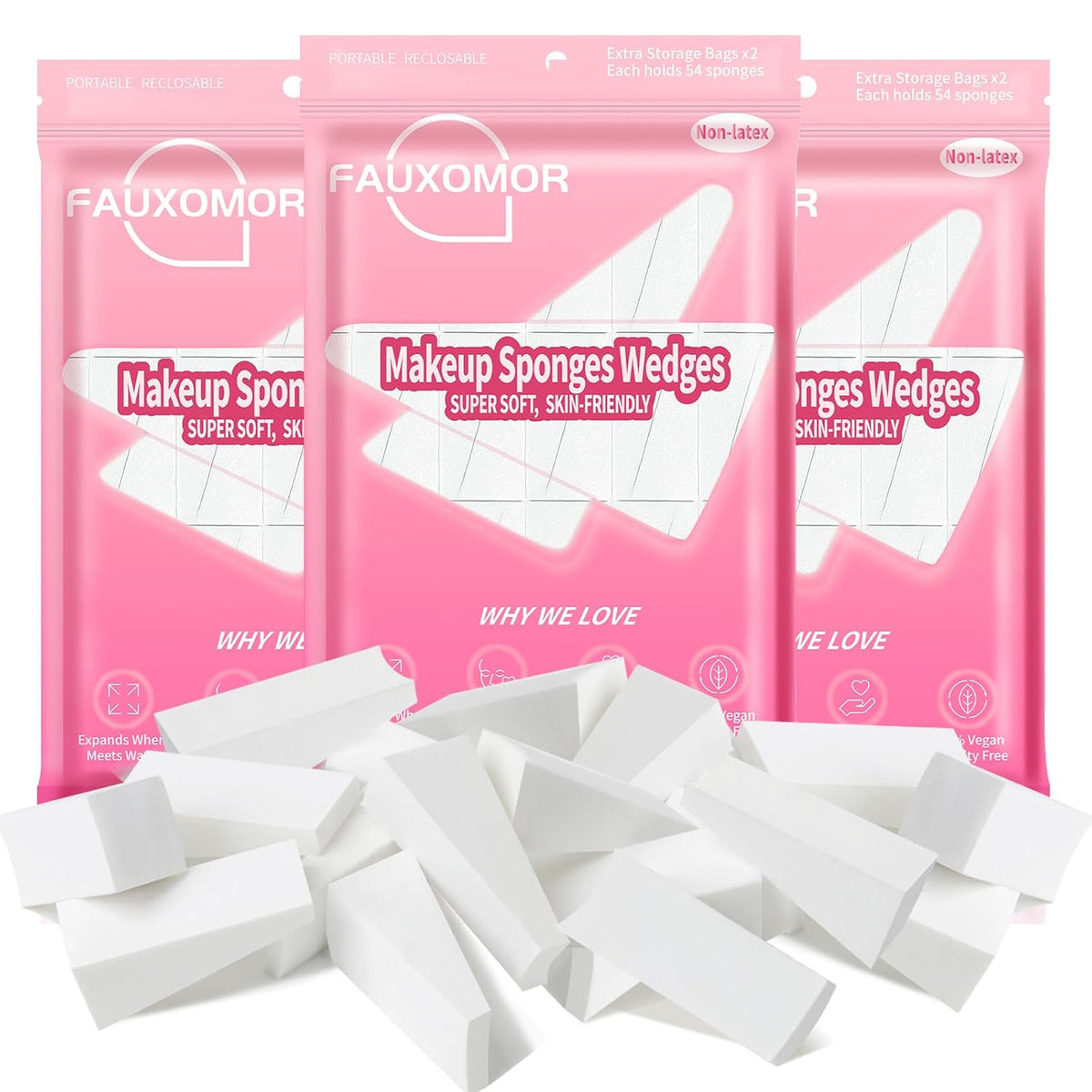 324 Pcs Makeup Sponge Wedges Make Up Sponges for Foundation