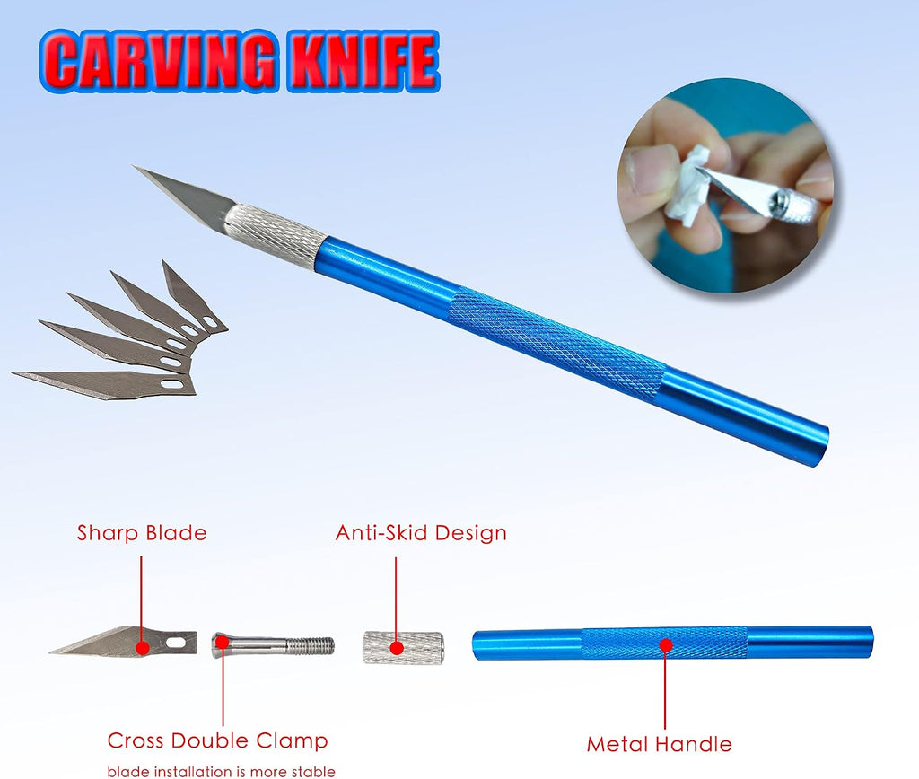 Model Tools Kit 20 in 1 Adults Hobby Building Tools Set Basic Tools with Nippers Tweezers Needle Files Polishing Bars