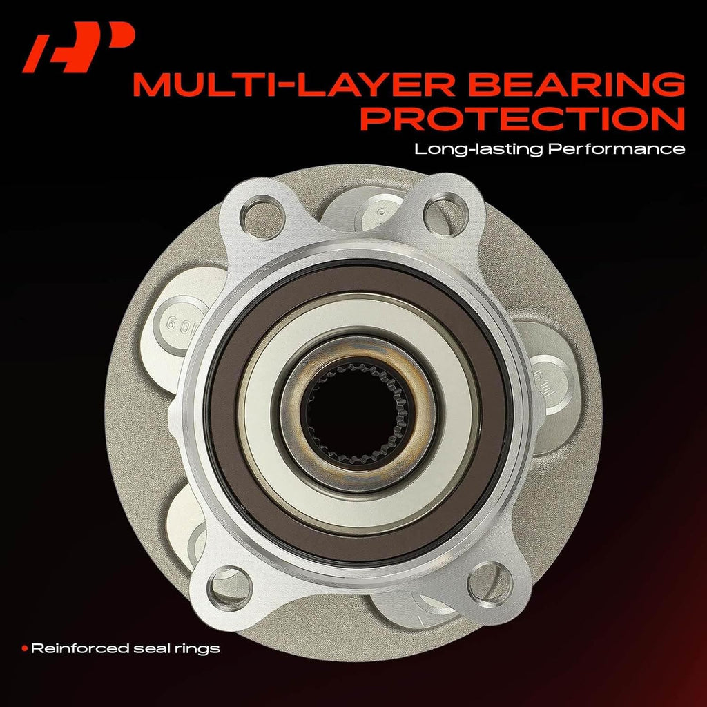 A-Premium 2 x Front Wheel Bearing and Hub Assembly with 5-Lug