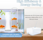 Fish Tank Air Pump, Ultra-Quiet Aerator 2W | Complete quiet aerator kit includes air stone, check valve, control
