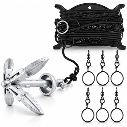 Jerk Rig for Duck Decoys with Large 1 1/8 Inch Opening Swivel