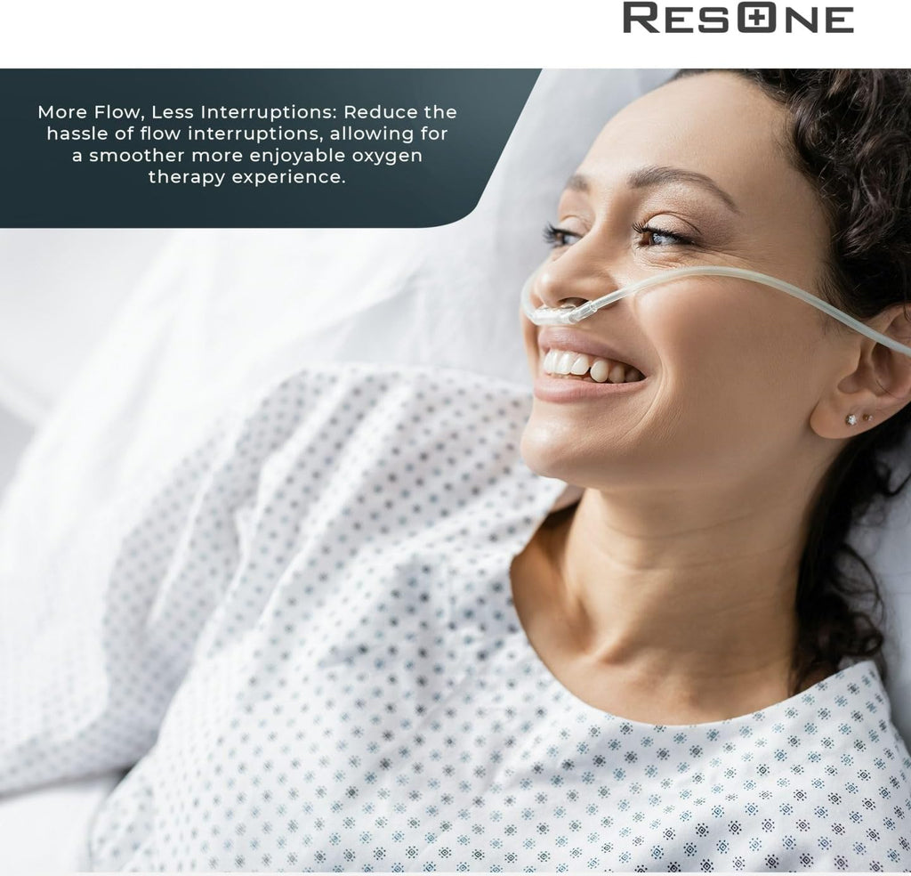 50Ft Oxygen Supply Tubing, Crush Resistant, Standard Connectors for Nasal Cannulas, Cannula Nasal Tubing, Oxygen