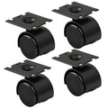 4 Pack 40 mm Wheel/Plate Assembly Compatible with Vacuum D4 D4C SE E E2