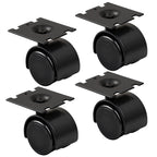 4 Pack 40 mm Wheel/Plate Assembly Compatible with Vacuum D4 D4C SE E E2